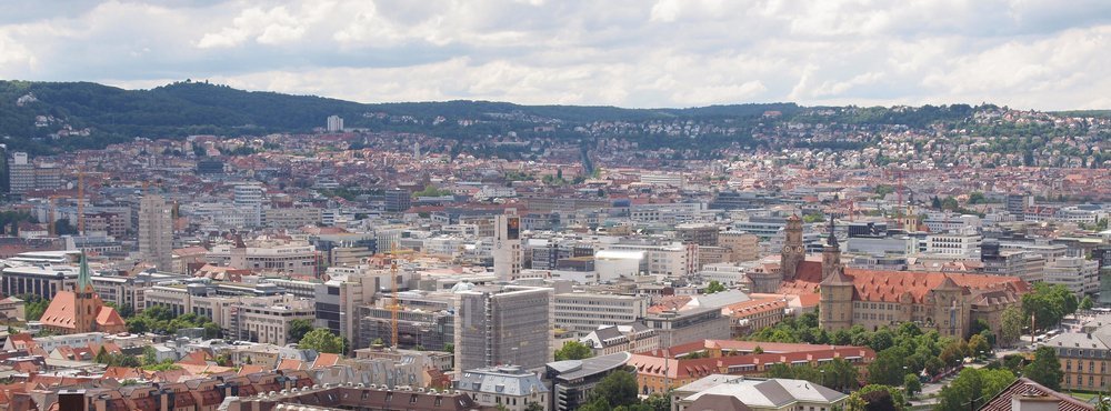 Property in Germany, panoramic view of Stuttgart