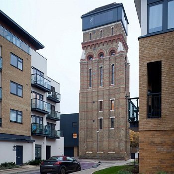 In London the water tower was turned into a luxurious apartment