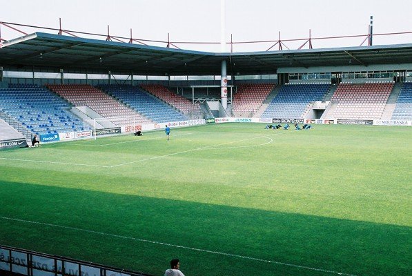 The country's largest football stadium is offered for sale in Riga
