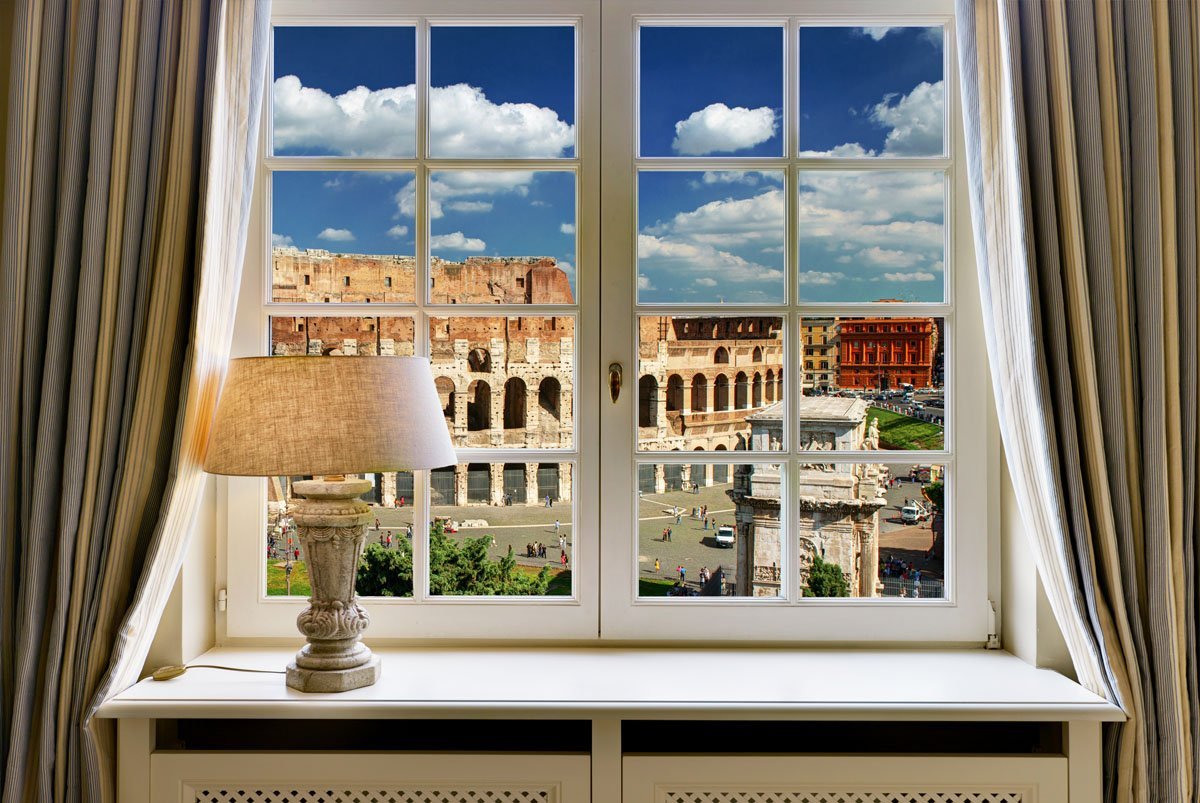 Eternal joy of watching to the Eternal City - from your window!