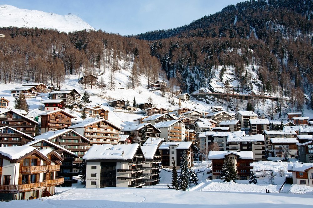 Propery in village and ski resort Zermatt in Swiss Alps