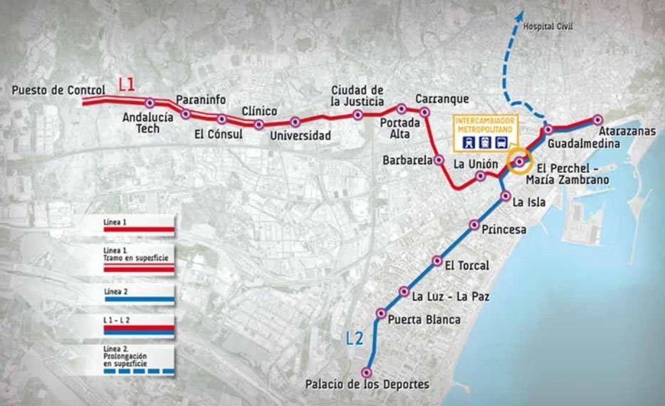 Subway of 2 lines will be opened in Malaga | Photo 2 | ee24