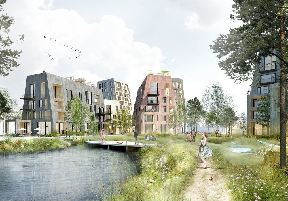 In Sweden will be build a wooden residential complex 