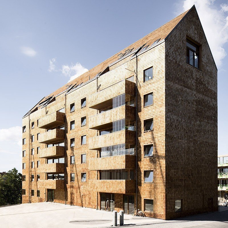 The highest residential wood building was built in Stockholm