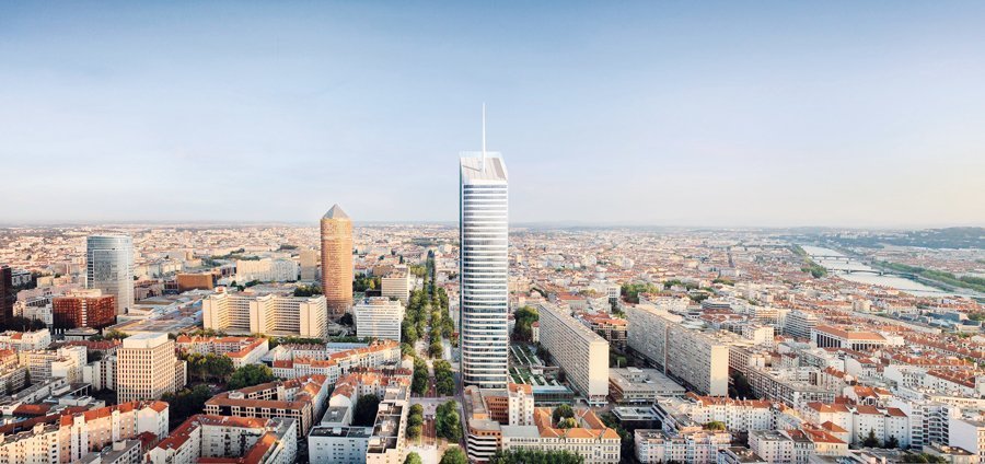 Six skyscrapers will be built in the business district of Lyon by 2020