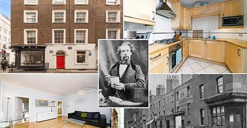 House where Dickens lived and collected stories for "Oliver Twist" is for sale