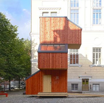 In Finland, the students created a house that is constructed in 1 day and costs only €13 000