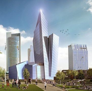 In Lithuania will be build a high-rise building in the form of a crystal 