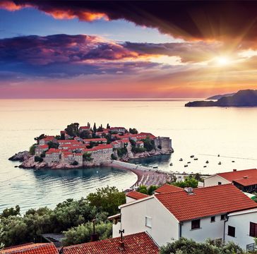 Sveti Stefan is a unique island-hotel in Montenegro